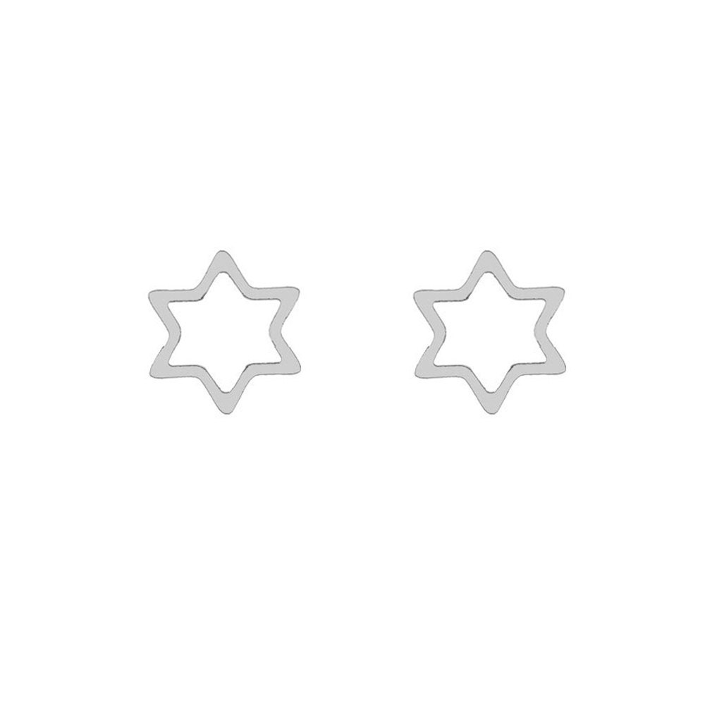 Small Star of David Stud Earrings