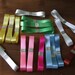 Vintage Ribbons Foil Wrapped 6ft Each Pastel Assortment