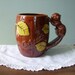 Colorado Vintage Mug with Squirrel Handle and Yellow Leaves