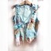 SALE Lovely Unique Turquise  Cotton Jacket/Vest /Corset/Bolero Laces COTE d'AZUR Hippi Victorian Antique Boho  Wilde Summer very Feminine