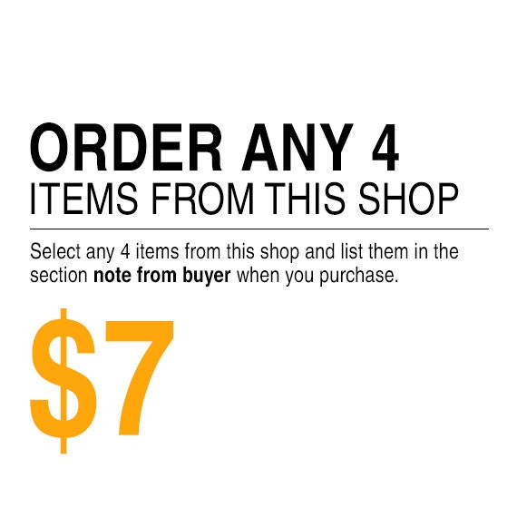 ORDER ANY 4 items