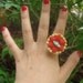 Strawberry tart Eraser Ring