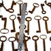 Antique Skeleton Keys for Steampunk Art, Steampunk Supplies, Lot of 24