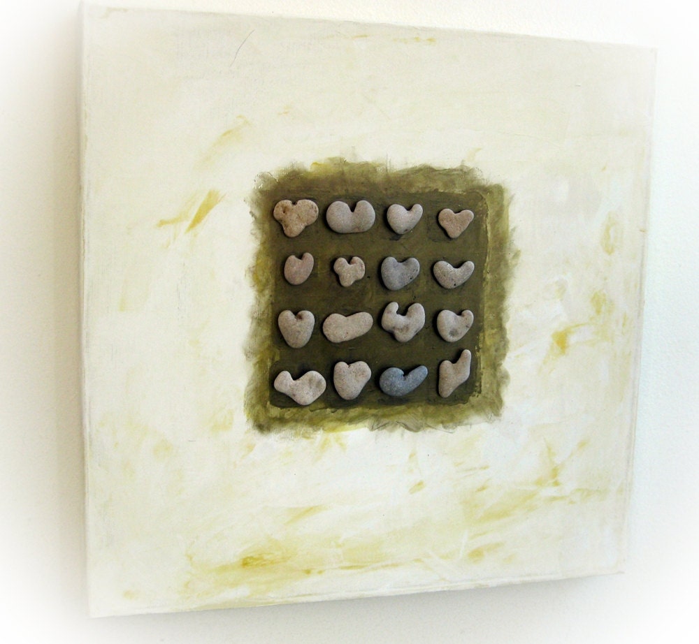 Sprcial One Of A Kind Unique Wedding gift - Wall decoration - genuine Heart shaped Beach rocks from Israel