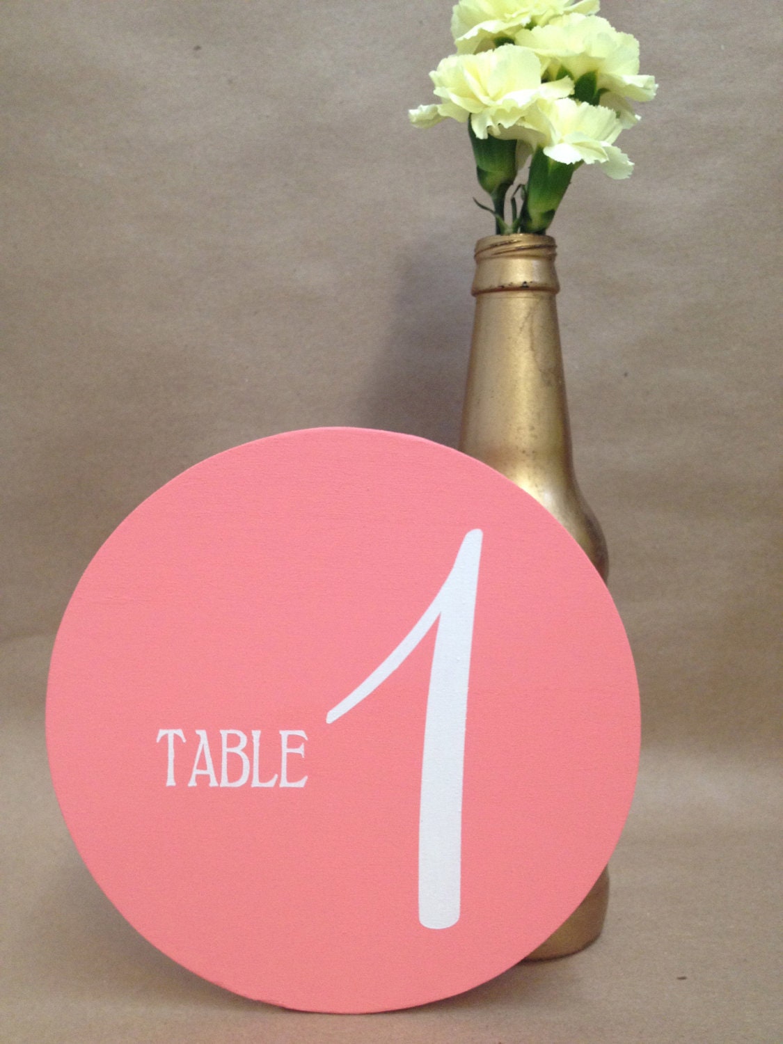 Modern Hand Painted Table Numbers