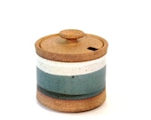 Vintage Pottery Lidded Sugar Bowl