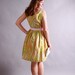50s/60s summer dress // mid century watercolor dress // No Clouds In Sight