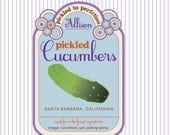 in a pickle - pickled cucumbers - custom pickle label