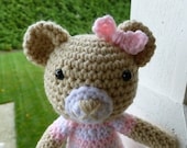 Susie the Bear Crochet Sweater Toy