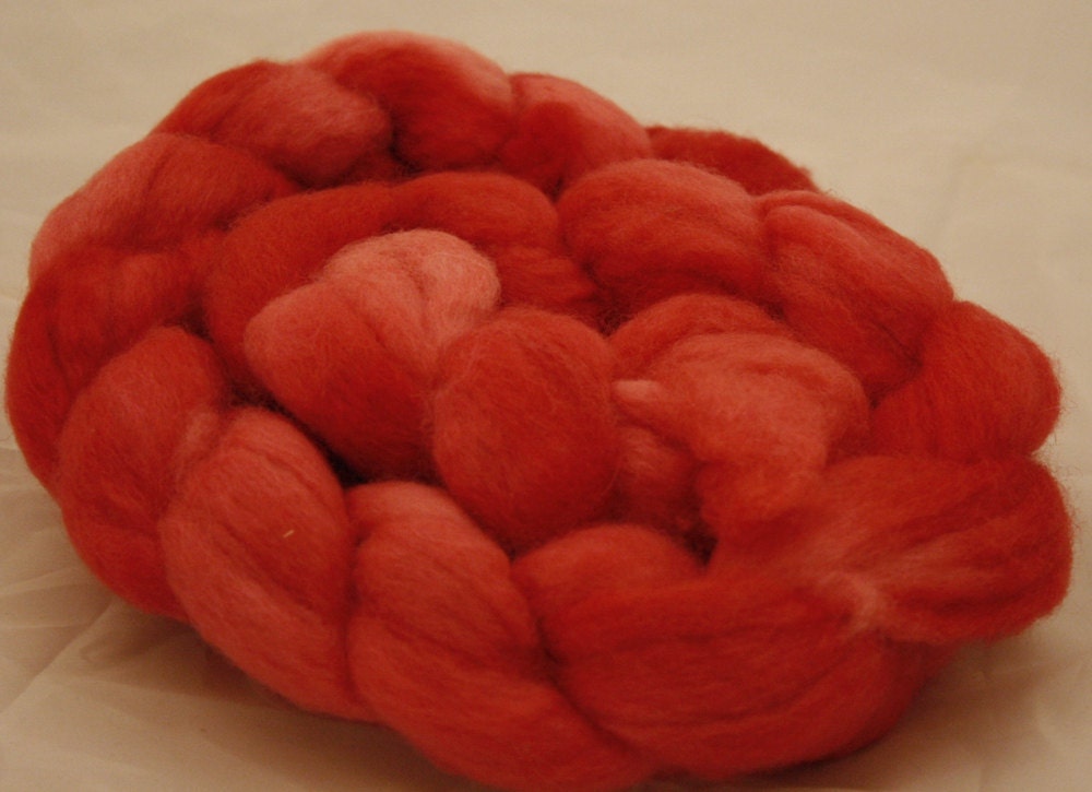 Handdyed 100% BFL for spinning