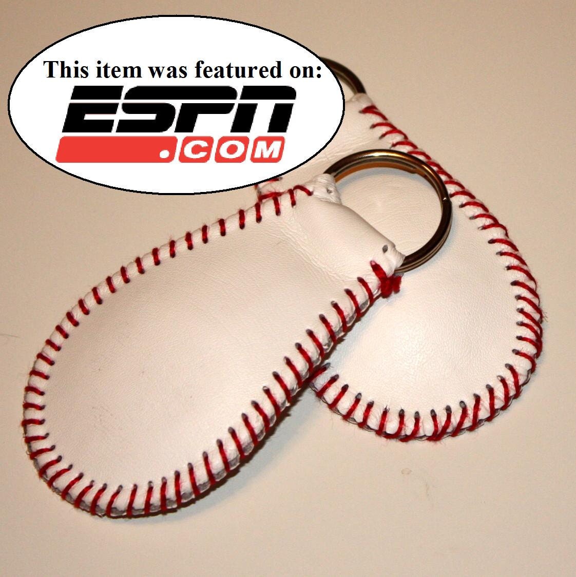 The Original Baseball Keychain - genuine leather