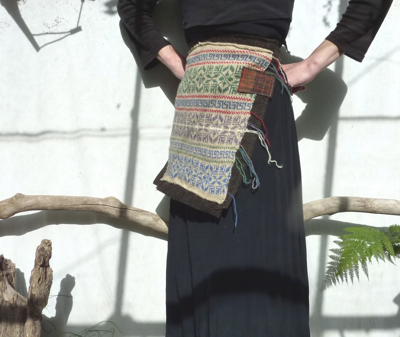 Kiltie Apron, Fair Isle and Harris Tweed