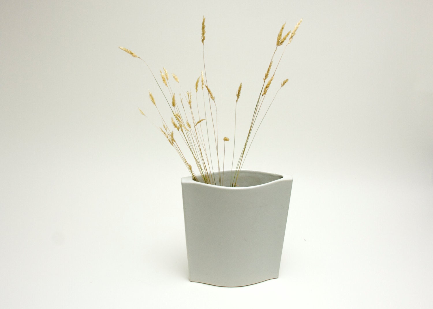 Flower Vase - White, Mid Century, Art Pottery, Vintage