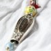 Sterling plated antique knife pendant