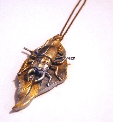 Stag Beetle Necklace