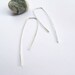Simple silver dangler, Sterling Silver hoop, Sleek, Modern, contemporary, elegant earrings