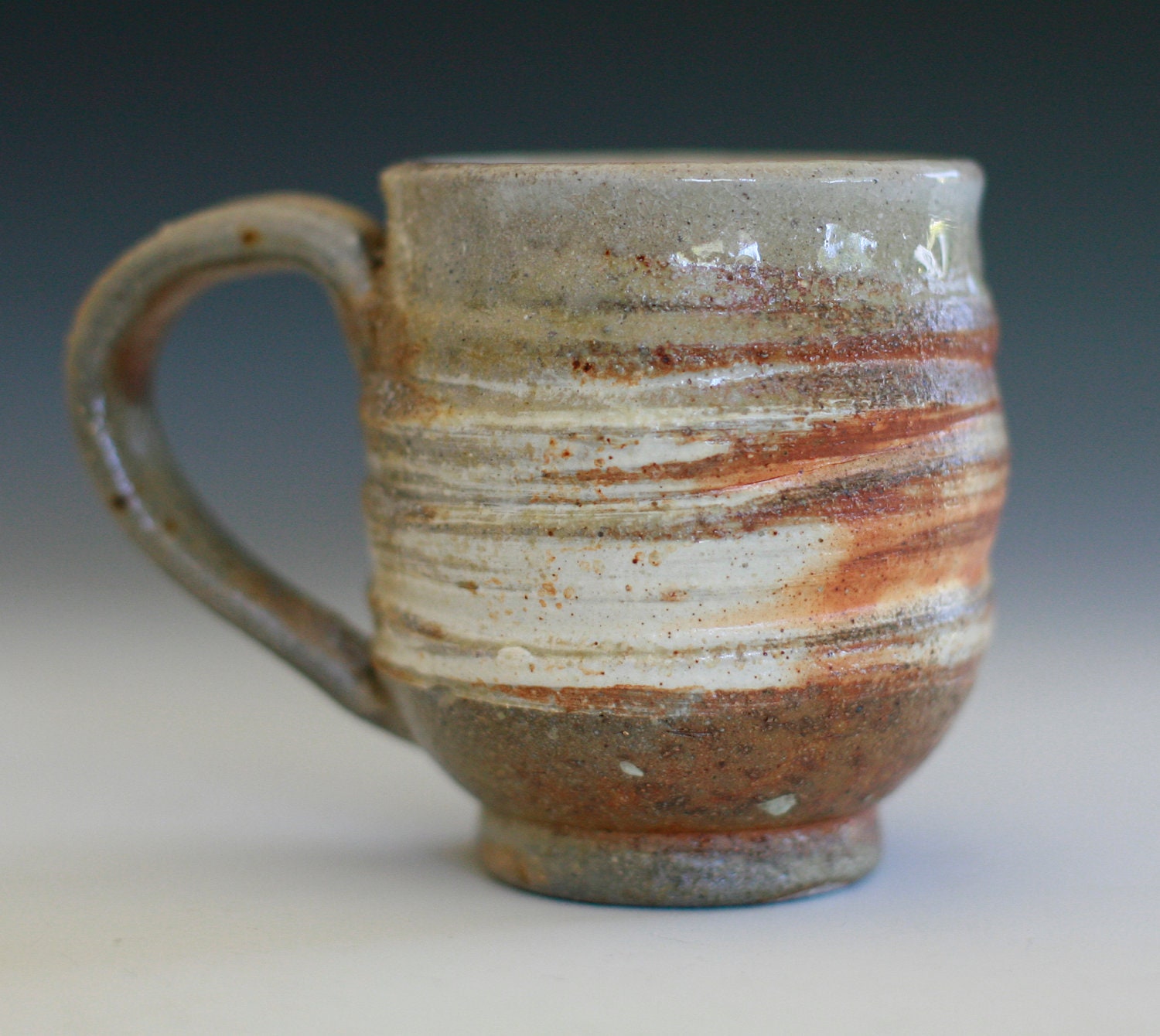 Wood-Fired Coffee Mug, handmade ceramic cup, coffee cup