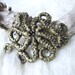 Tentacles hair clip - Octopus - Squid - Cephalopod - Steampunk gold / brass color