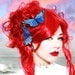 Blue Butterfly hair clips - costume, bride bridal accessory - SET of TWO