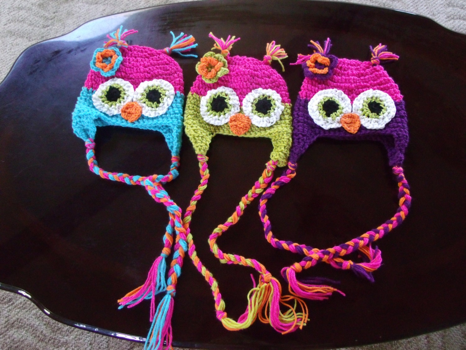 Owl Hat- hooty owl hat any color - lnk44