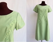 Vintage 60's Dress Shift in Pastel Green