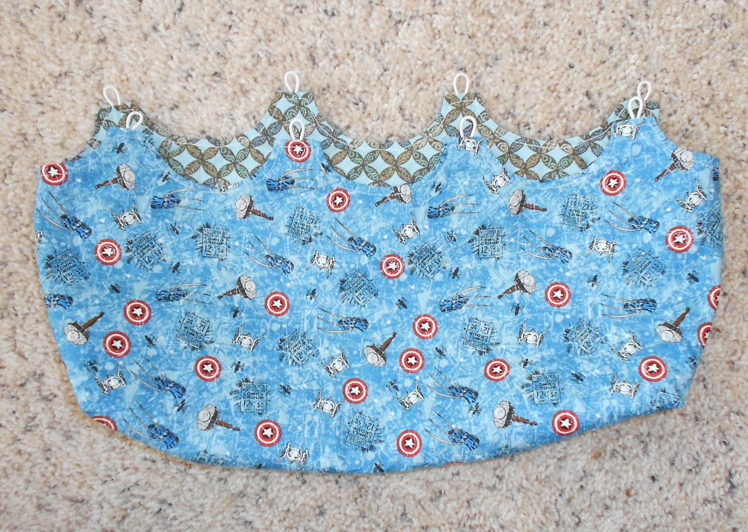 Geometric and Marvel Comic Weapons Purse Cover