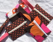 Small Zipper Pouch with Wrist Strap (3.5x4.5 inches)