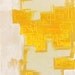 Abstract Acrylic Painting - Original Fine Art 12"x48" by Linnea Heide - southwest - gold beige stucco