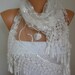 Lace Scarf - scarf shawl - - Free scarf - White - fatwoman