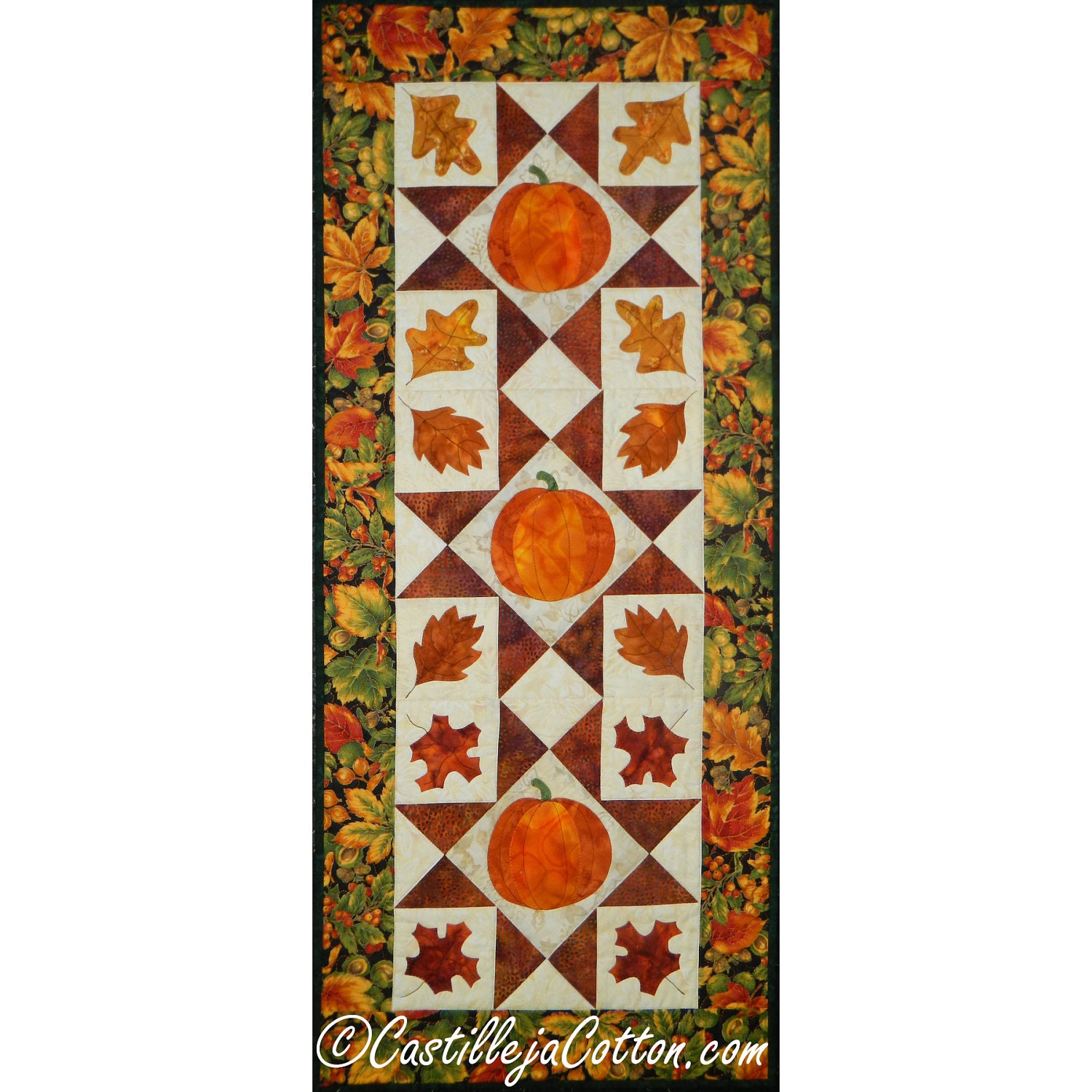 On Sale Starry Autumn Table Runner or Wall Hanging - castillejacotton