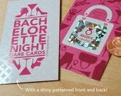 Bachelorette Scratch-off Dare Game / 12 Cards in a Luggage Tag