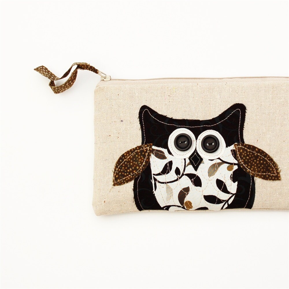 owl cosmetic bag