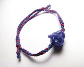 Laughing Buddha Bracelet ( Purple / Navy-Magenta )