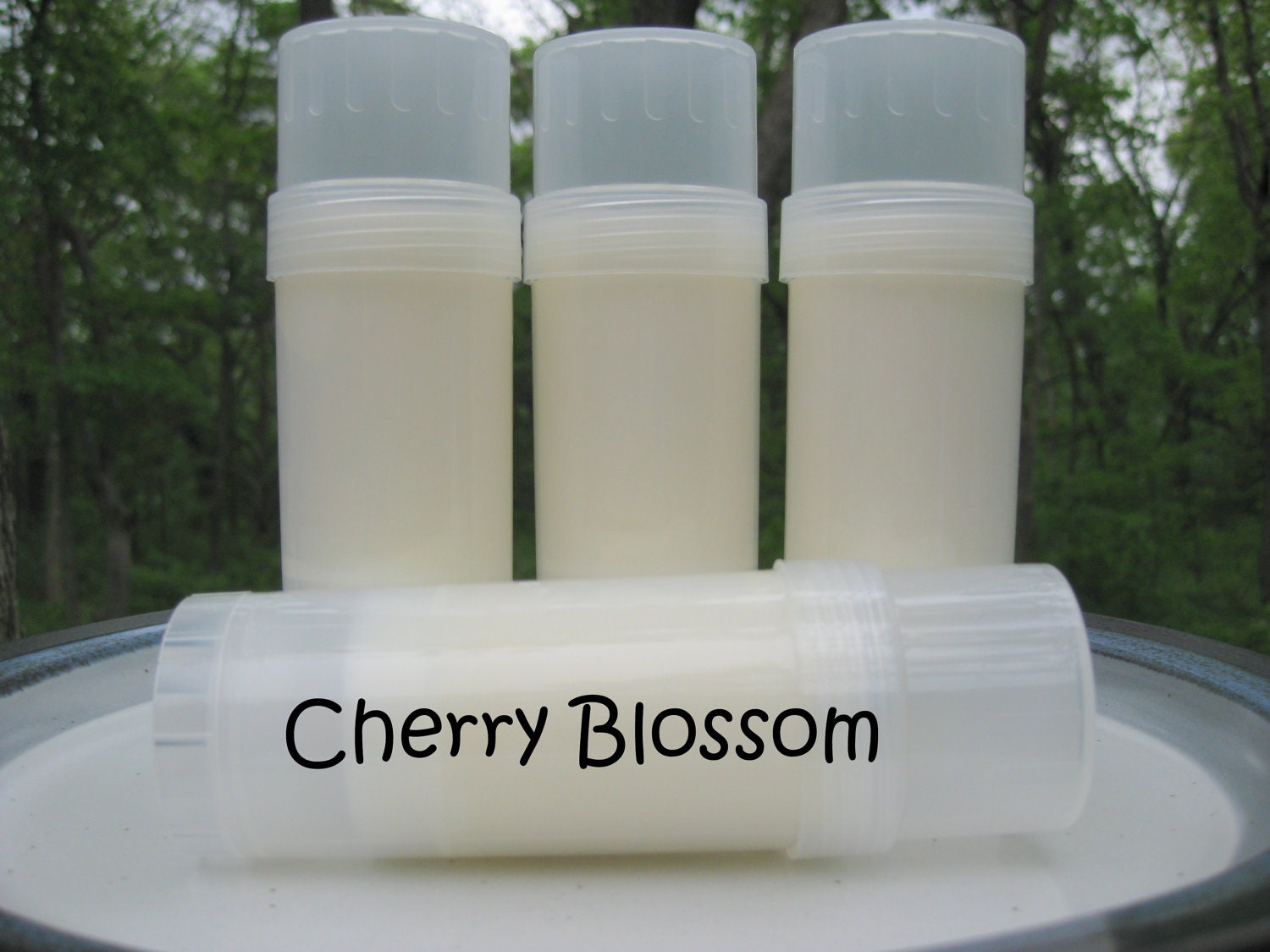 Cherry Blossom Solid Lotion Bar - Twist Up Tube - Cherry Blossom Scented