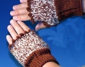 Soft Merino Wool and Handspun Angora Fingerless Mitts