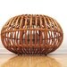 Franco Albini Mid-Century Rattan Ottoman / Pouf Foot Stool / Side Table - 24"