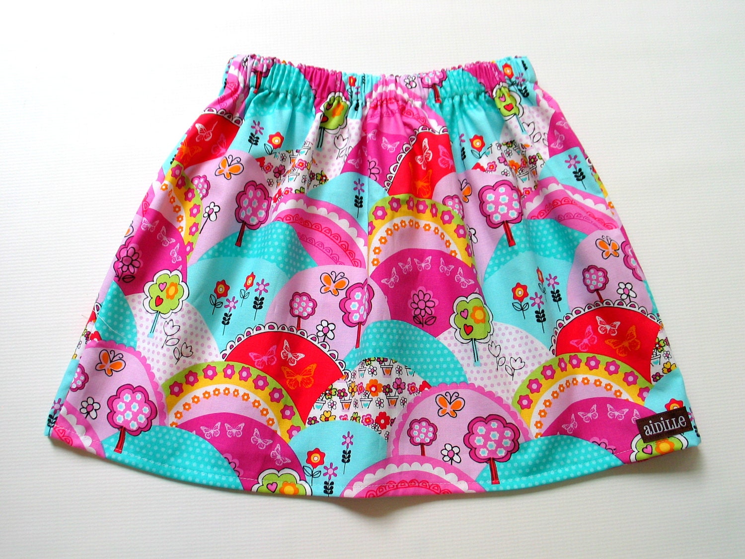 Girls Skirt Rainbow Custom Boutique Bright Hills 18m 2T 3T 4T 5T 6 7