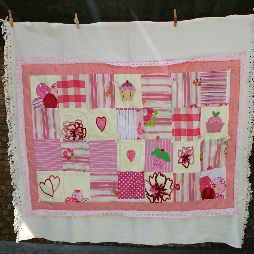 girl's quilted blanket