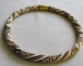 Bead Crochet Necklace Pattern:  Boxes and Spirals Bead Crochet Sampler Necklace Pattern