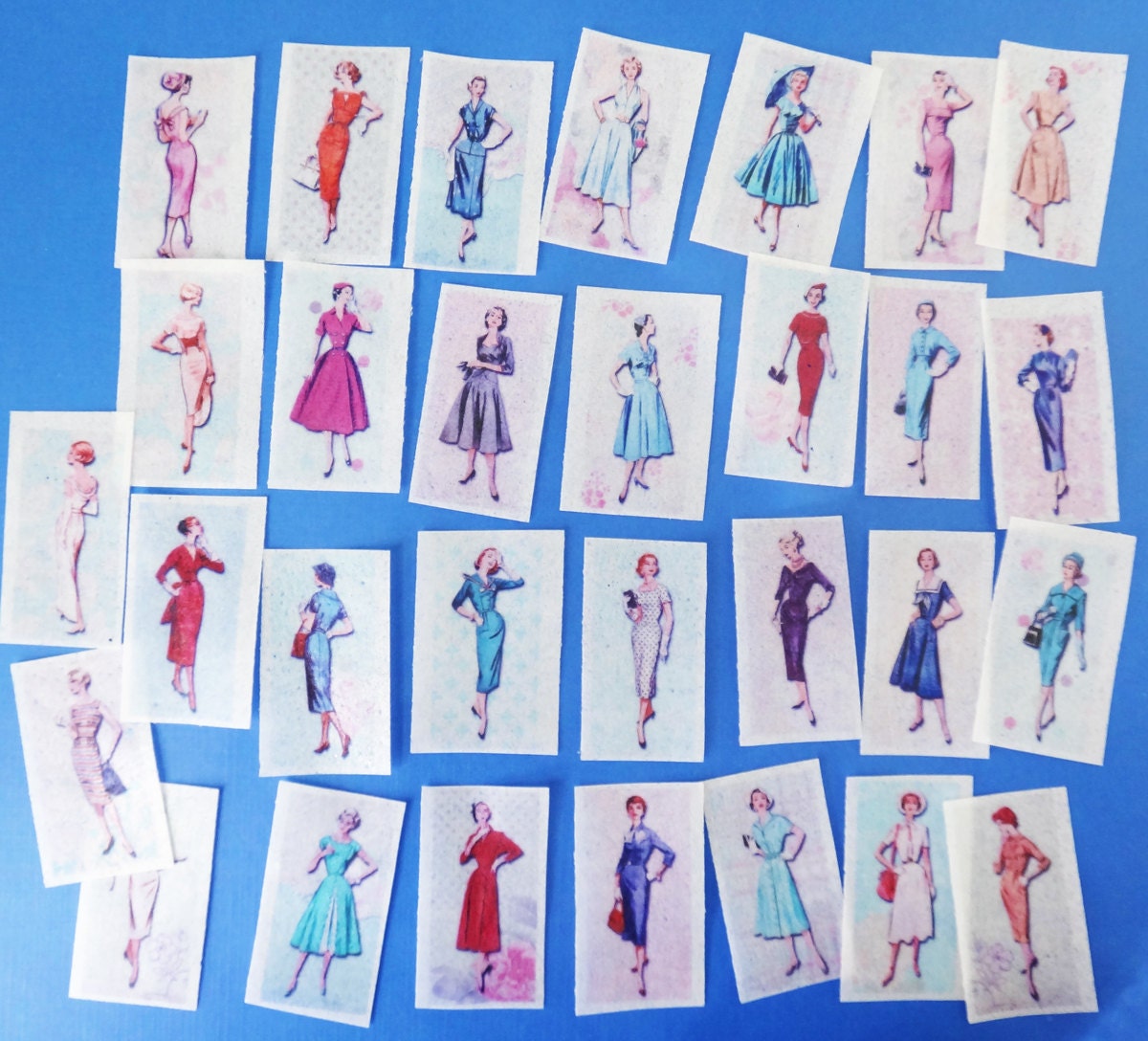 Vintage Sewing Pattern edible image wafer papers for your iced cookies, cakes, and baked treats.