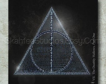 Harry Potter Movie Art Print - The Deathly Hallows Part 1 -Print Only