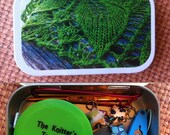 Green Lace: The Knitter's Altoid Tool Tin for your Knitting Project Bag