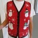 Ugly Christmas Sweater Vest, SIZE LARGE