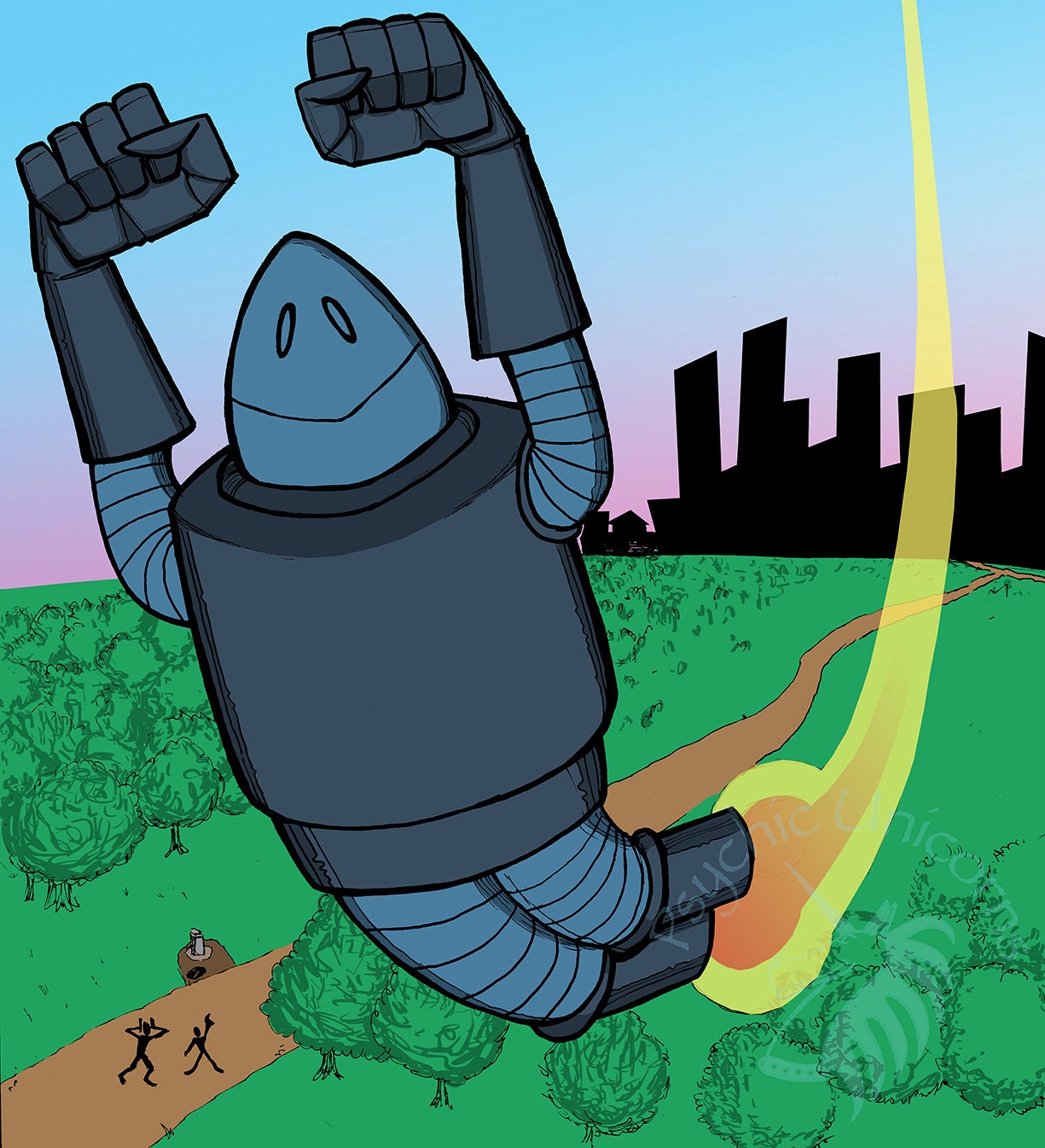 Steel Boy, 1950s Style Robot