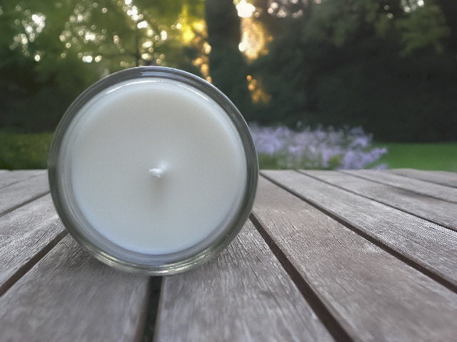 Ginger Grass pure essential oil soy candle - Fresh, citrus scent. Spring, summer home