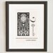 Illustration, Vladimir Nabokov Quote, Fine Art Print and Art Poster, Butterfly Drawing, Russian Art, Door DRrawing, Typographic Print