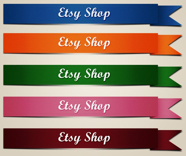 Textured Ribbon Banner