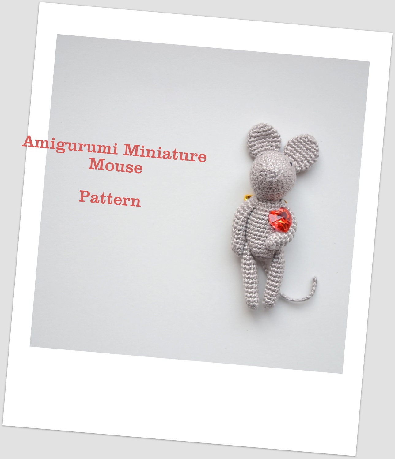Amigurumi Miniature Mouse Pattern
