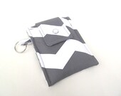 Gray Chevron- iPod Cell Phone MP3 Cozy Case