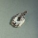 Druzy agate copper pendant, transparent stone handmade jewelry